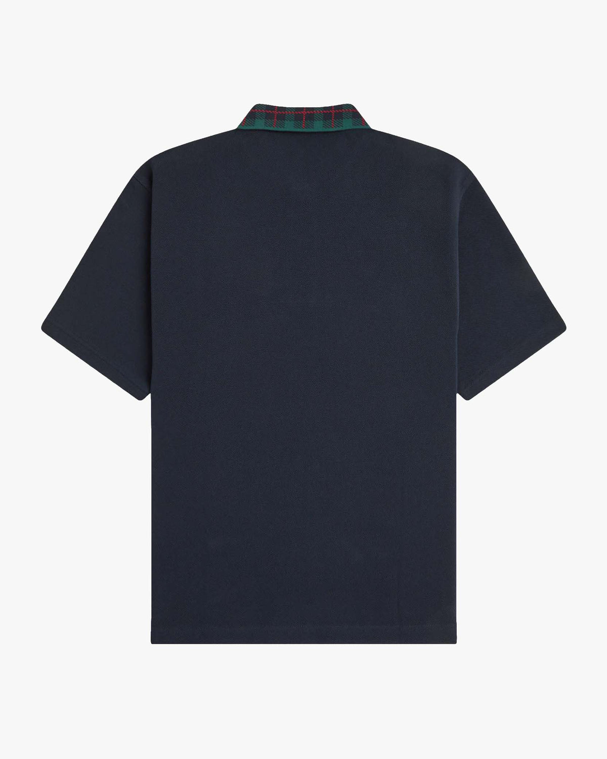 Fred Perry Tartan Collar Polo Shirt - Navy