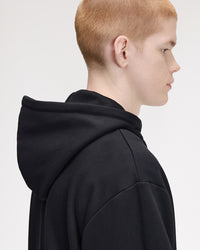 Fred Perry Tipped Hooded Sweat - Black