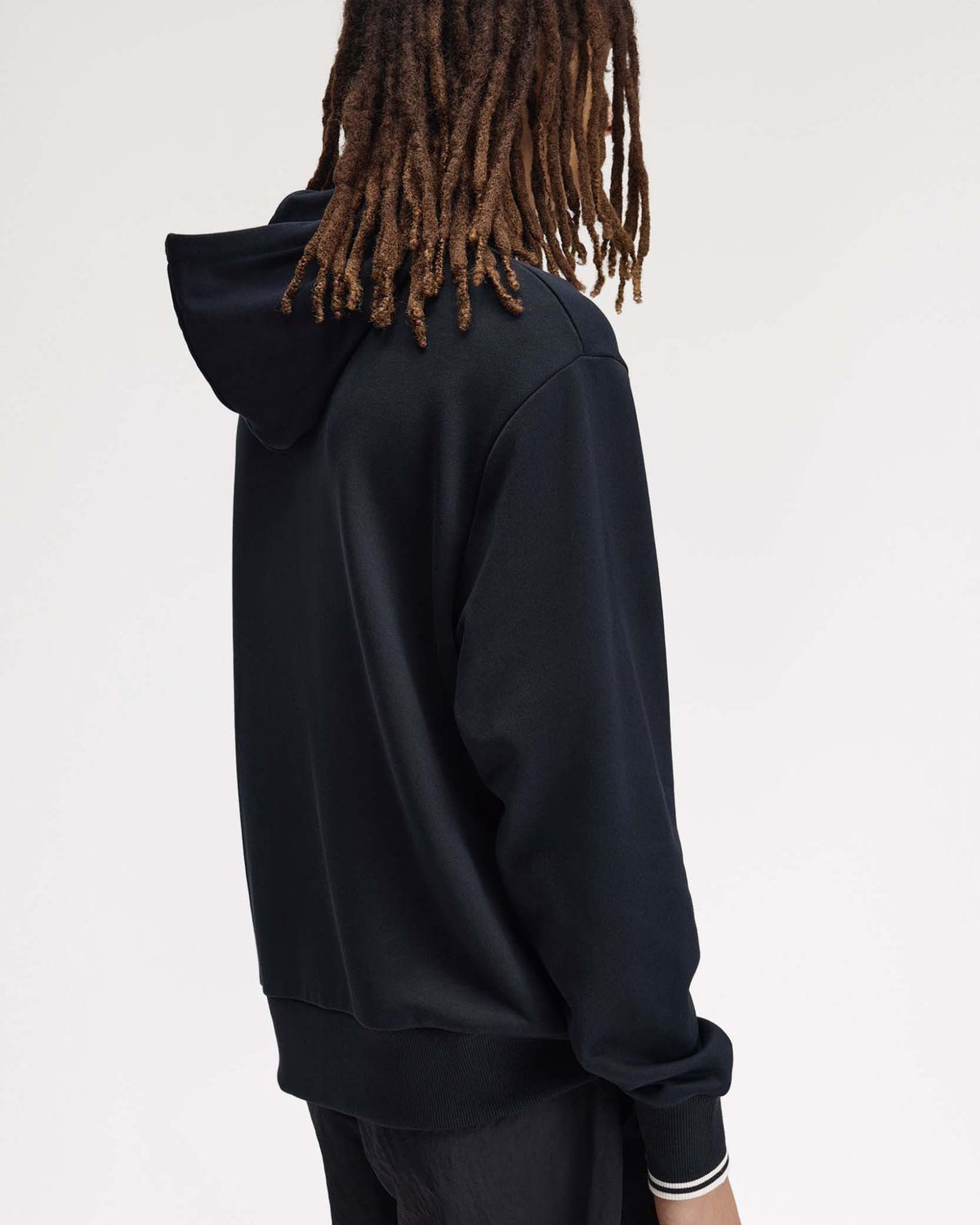 Fred Perry Tipped Hooded Sweat - Navy