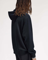 Fred Perry Tipped Hooded Sweat - Navy