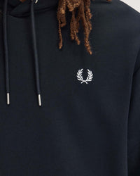 Fred Perry Tipped Hooded Sweat - Navy