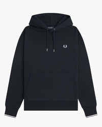 Fred Perry Tipped Hooded Sweat - Navy