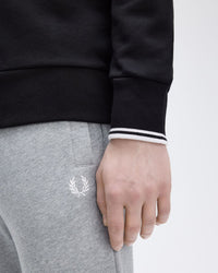 Fred Perry Half Zip Sweatshirt - Black | Fred Perry Sweaters & Knitwear | JEANSTORE