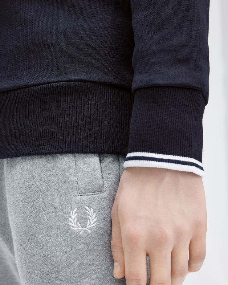 Fred Perry Half Zip Sweatshirt - Navy