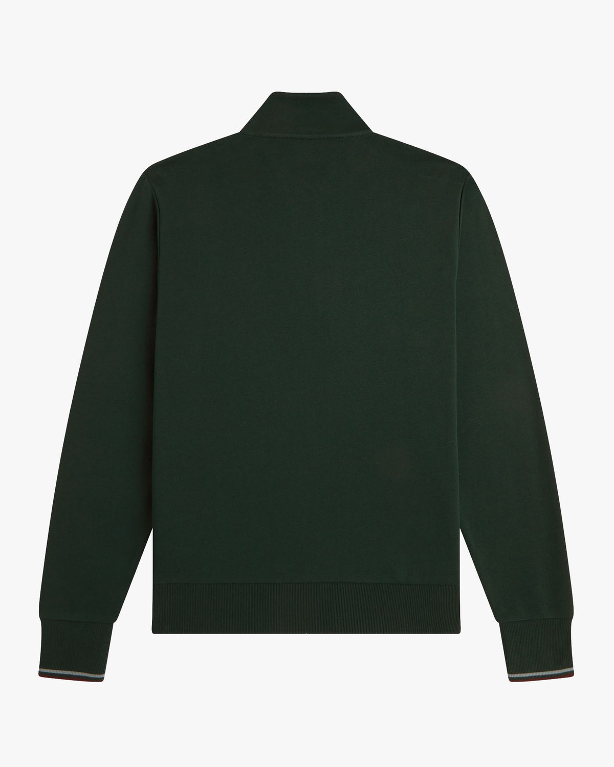 Fred Perry Half Zip Sweatshirt - Grassroots / Stockport Blue / Oxblood
