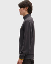 Fred Perry Half Zip Sweatshirt - Anchor Grey / Golden