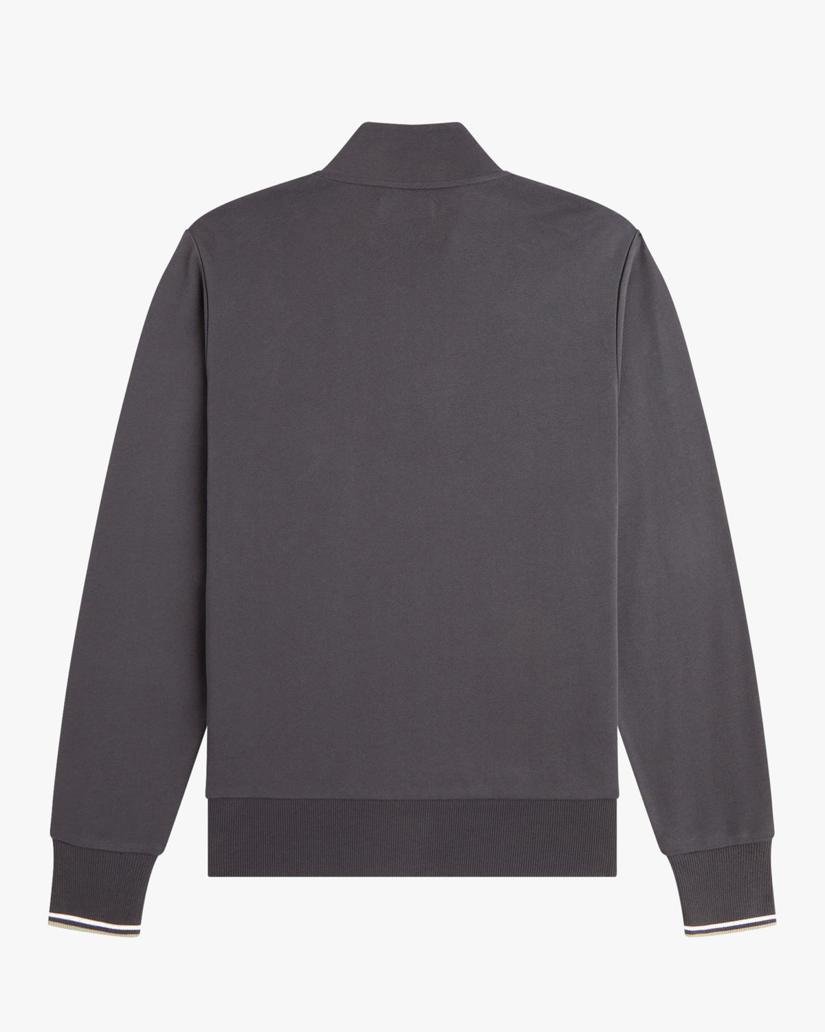 Fred Perry Half Zip Sweatshirt - Anchor Grey / Ecru / Seagrass