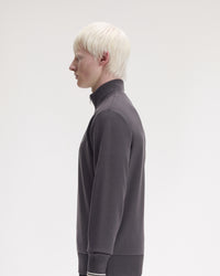 Fred Perry Half Zip Sweatshirt - Anchor Grey / Ecru / Seagrass
