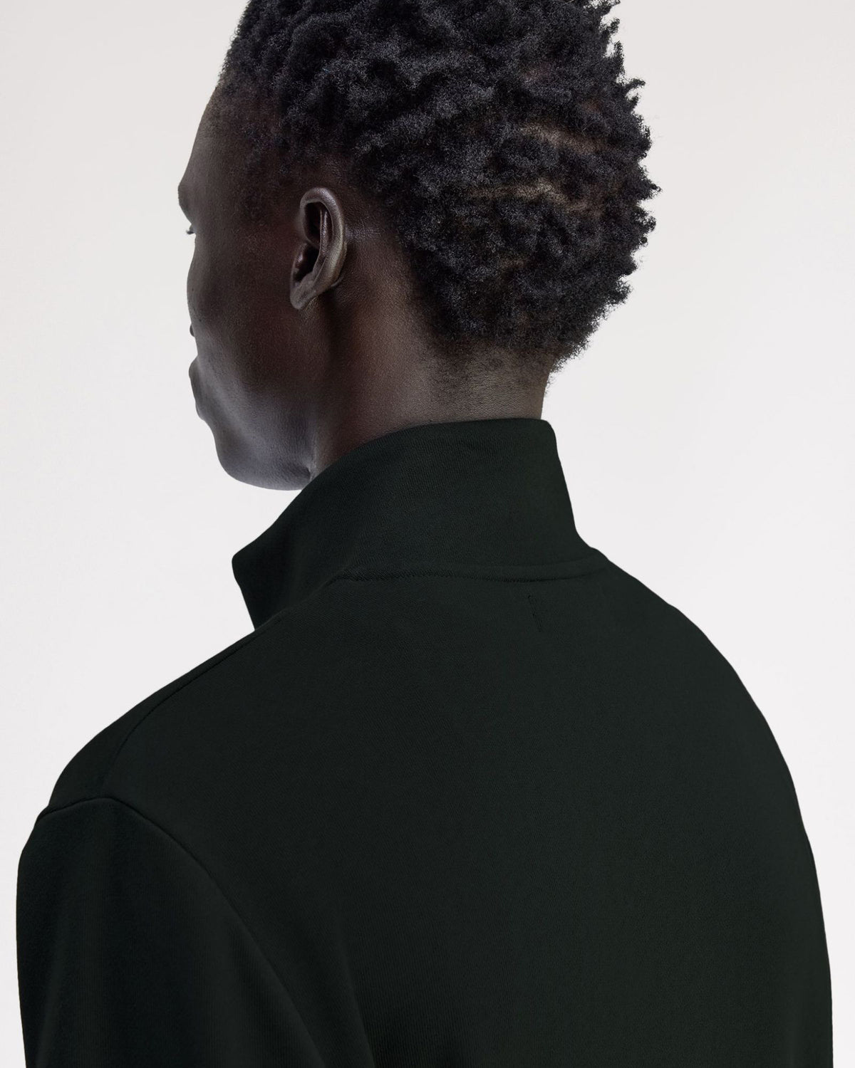 Fred Perry Half Zip Sweatshirt - Night Green / Snow White | Fred Perry Sweaters & Knitwear | JEANSTORE