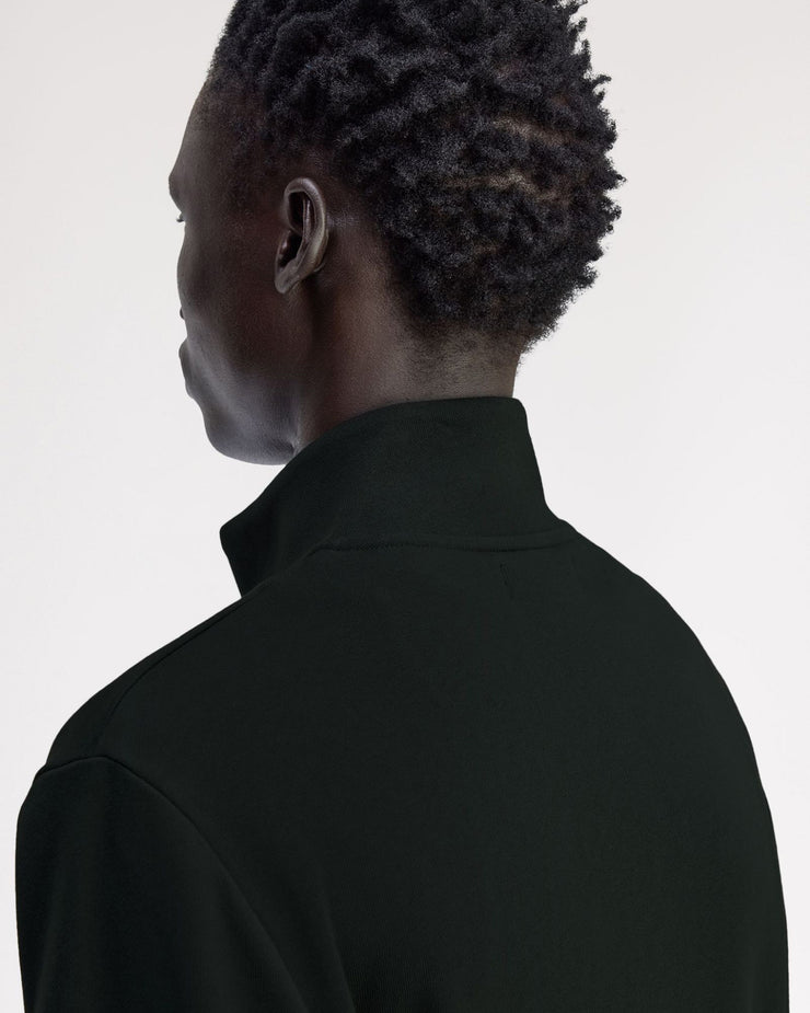 Fred Perry Half Zip Sweatshirt - Night Green / Snow White