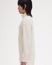 Fred Perry Half Zip Sweatshirt - Porridge Marl / Anchor Grey | Fred Perry Sweaters & Knitwear | JEANSTORE