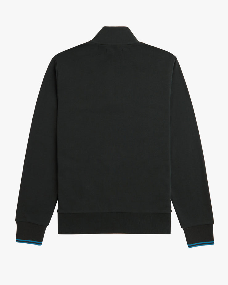 Fred Perry Half Zip Sweatshirt - Night Green / Ocean