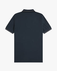 Fred Perry Twin Tipped Polo Shirt - Dark Airforce / Stockport Blue / Black