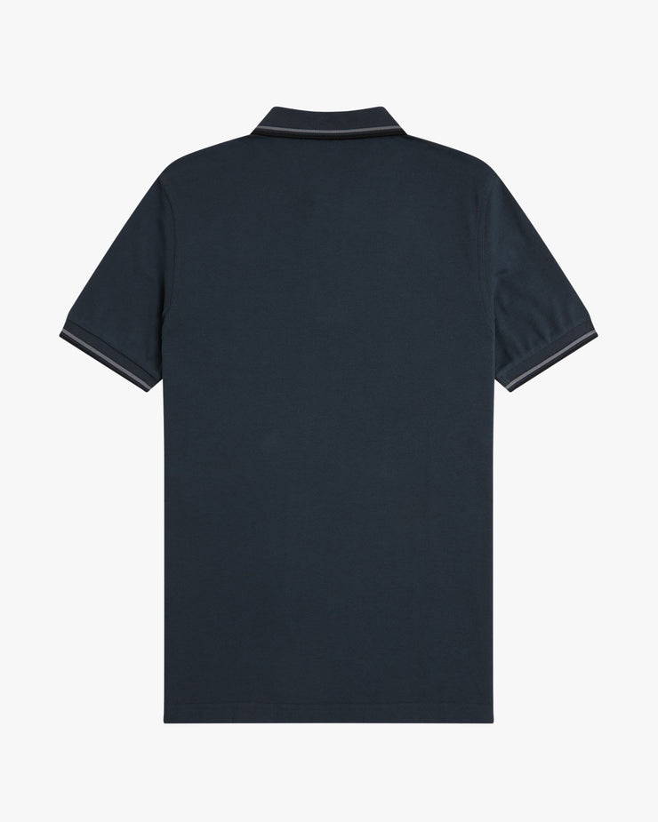 Fred Perry Twin Tipped Polo Shirt - Dark Airforce / Stockport Blue / Black