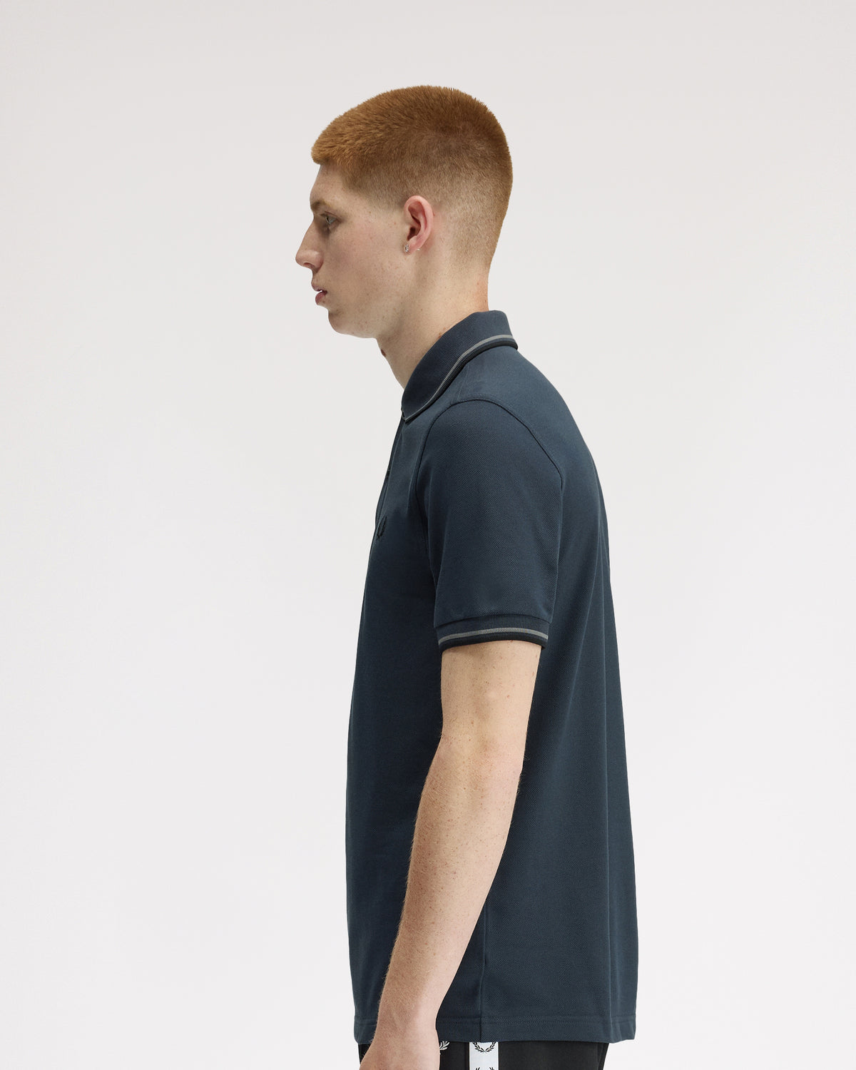 Fred Perry Twin Tipped Polo Shirt - Dark Airforce / Stockport Blue / Black