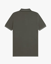 Fred Perry Twin Tipped Polo Shirt - Field Green / Seagrass / Black