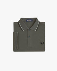 Fred Perry Twin Tipped Polo Shirt - Field Green / Seagrass / Black