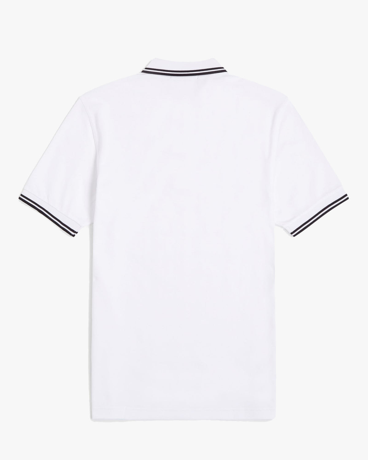 Fred Perry Twin Tipped Polo Shirt - White / Black / Black | Fred Perry Polo Shirts | JEANSTORE