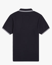 Fred Perry Twin Tipped Polo Shirt - Navy / White | Fred Perry Polo Shirts | JEANSTORE