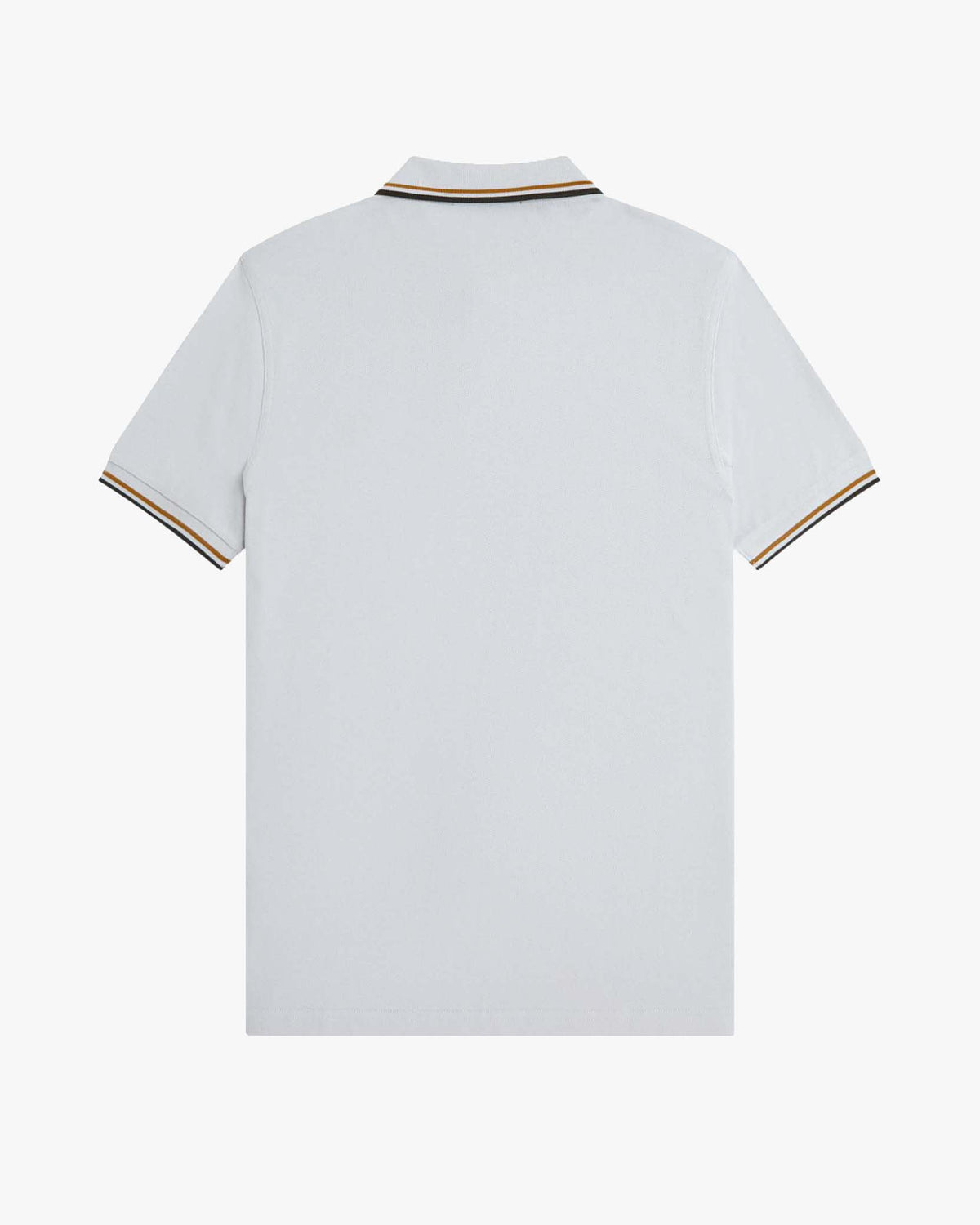Fred Perry Twin Tipped Polo Shirt - Dusky Blue / Dark Caramel / Night Green