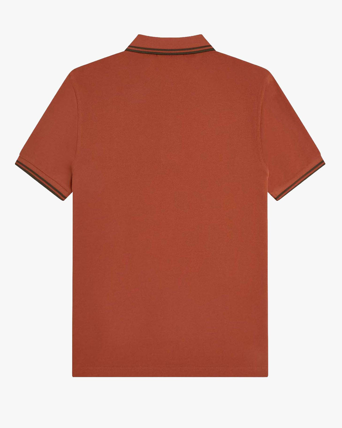 Fred Perry Twin Tipped Polo Shirt - Brandy / Night Green