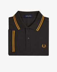 Fred Perry Twin Tipped Polo Shirt - Anchor Grey / Golden