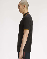 Fred Perry Twin Tipped Polo Shirt - Anchor Grey / Golden