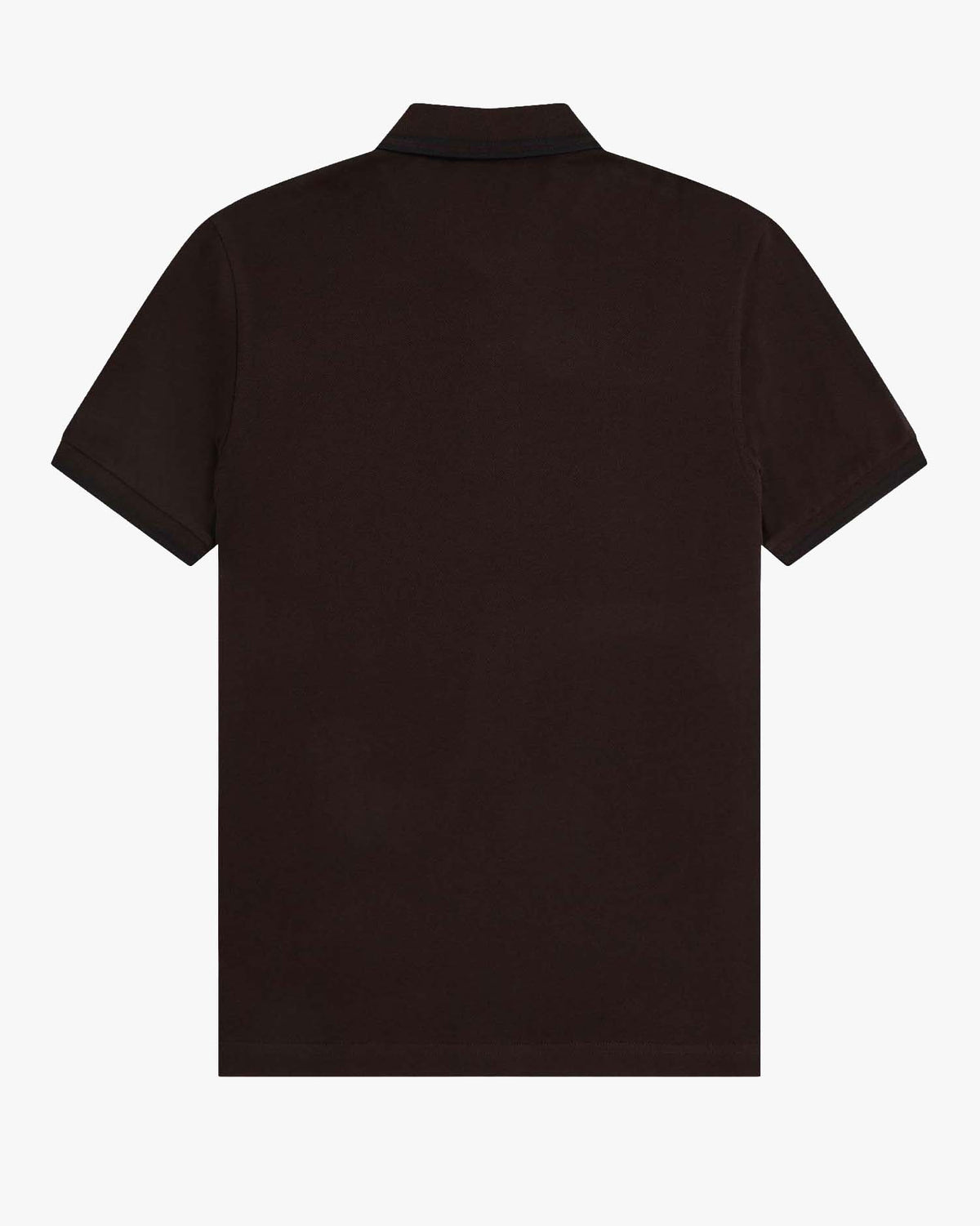 Fred Perry Twin Tipped Polo Shirt - Rich Brown / Black