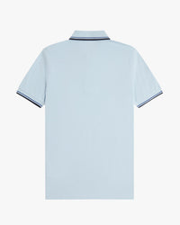 Fred Perry Twin Tipped Polo Shirt - Light Ice / Ace Blue / Navy