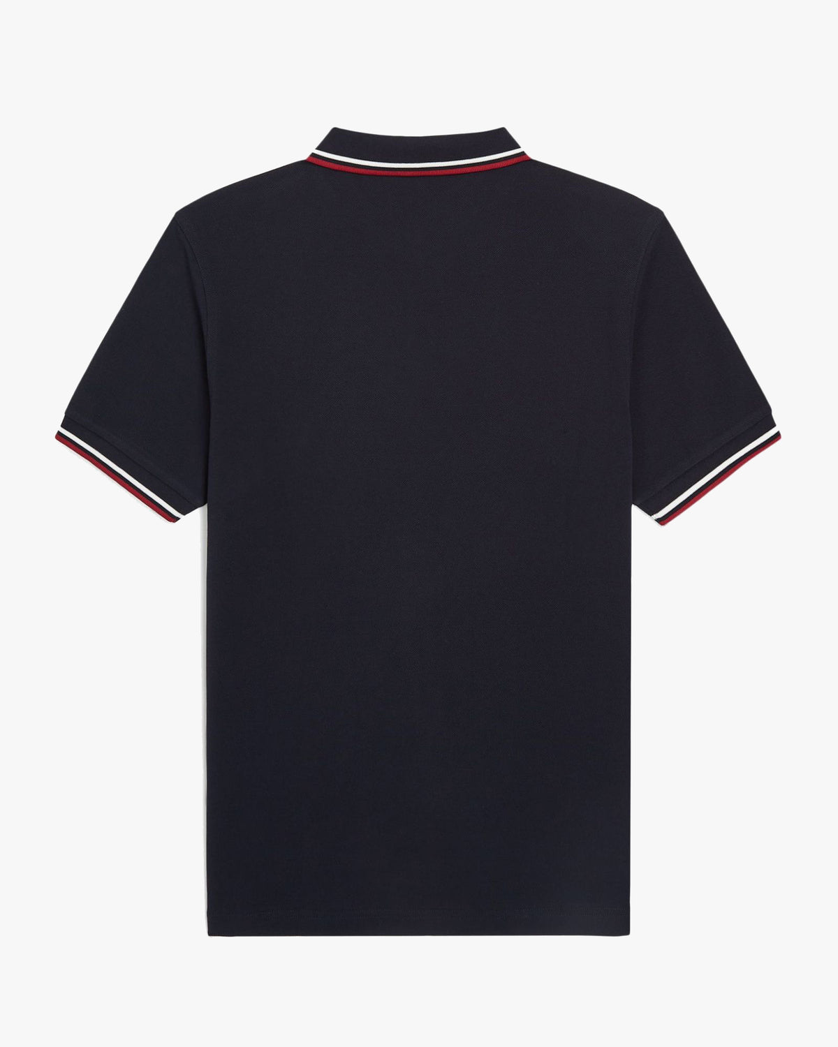 Fred Perry Twin Tipped Polo Shirt - Navy / Snow White / Burnt Red | Fred Perry Polo Shirts | JEANSTORE
