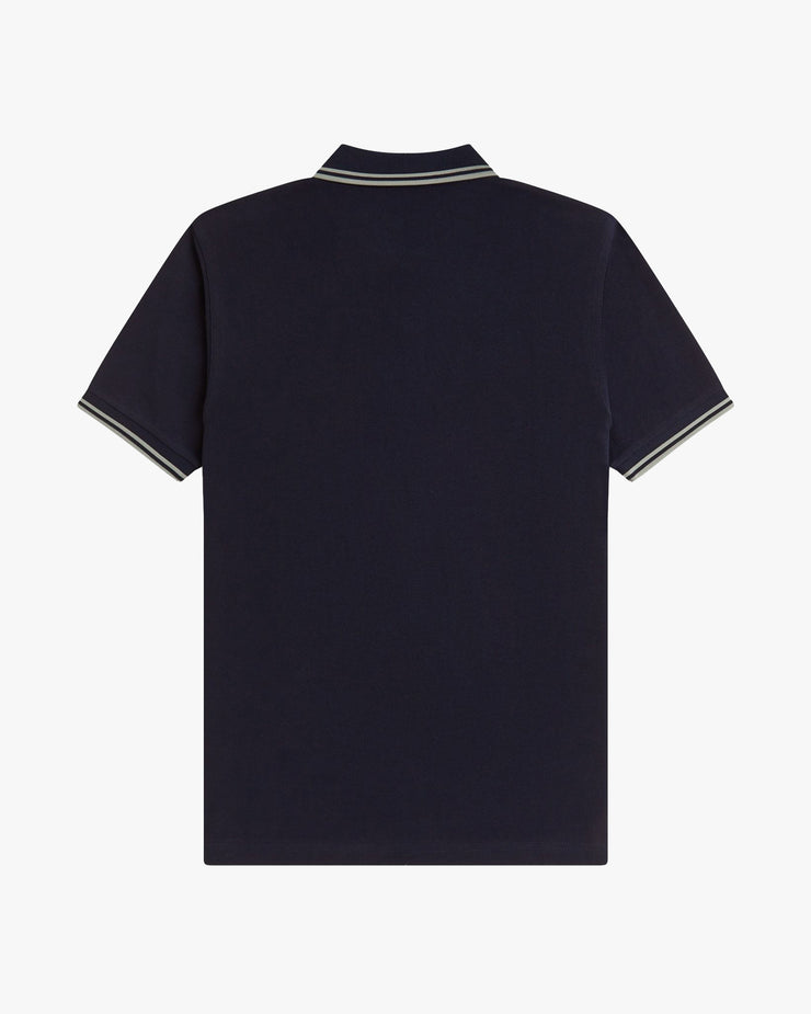 Fred Perry Twin Tipped Polo Shirt - Navy / Seagrass