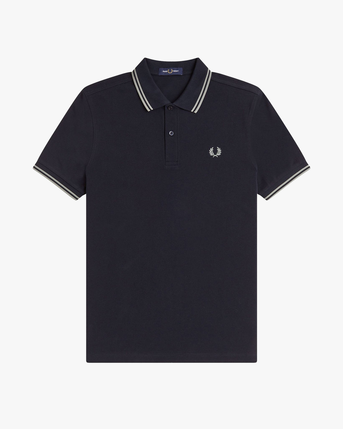 Fred Perry Twin Tipped Polo Shirt - Navy / Seagrass