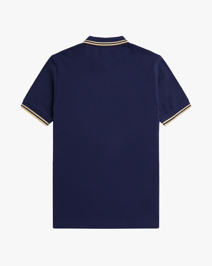 Fred Perry Twin Tipped Polo Shirt - French Navy / Ice Cream – JEANSTORE