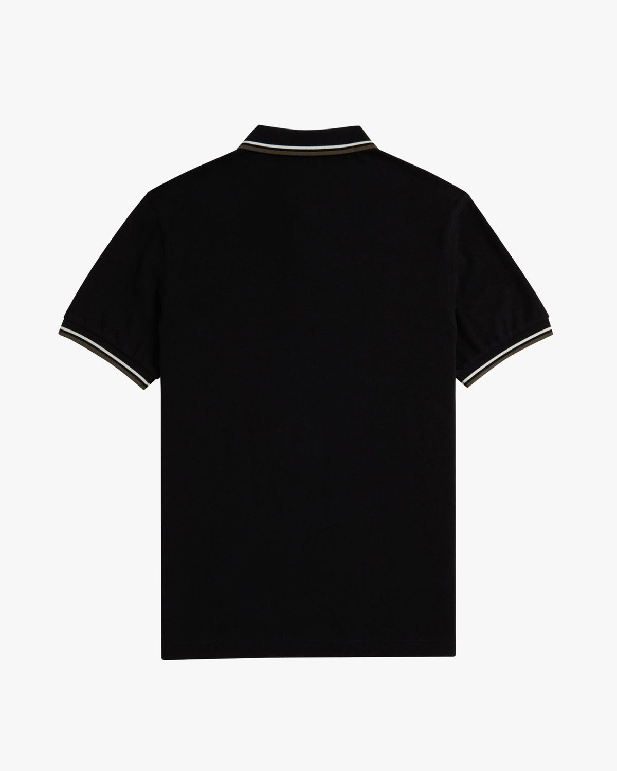 Fred Perry Twin Tipped Polo Shirt - Black / Ecru / Laurel Wreath Green | Fred Perry Polo Shirts | JEANSTORE