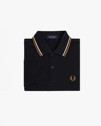 Fred Perry L/S Twin Tipped Polo Shirt - Black