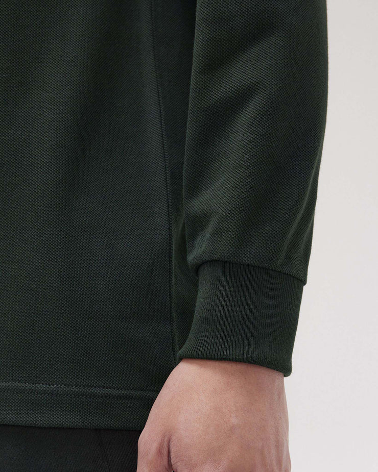 Fred Perry L/S Twin Tipped Polo Shirt - Night Green / Snow White | Fred Perry Polo Shirts | JEANSTORE