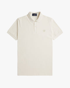 Fred Perry M3 Made In England Plain Polo Shirt - Black / Champagne
