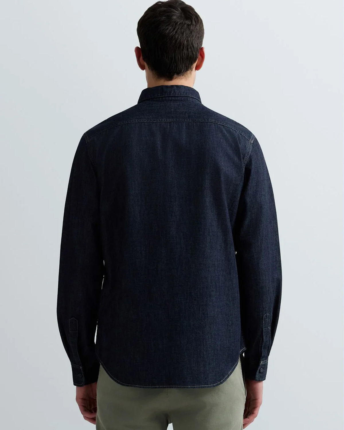 Replay Rinsed Wash Denim Shirt - Dark Blue