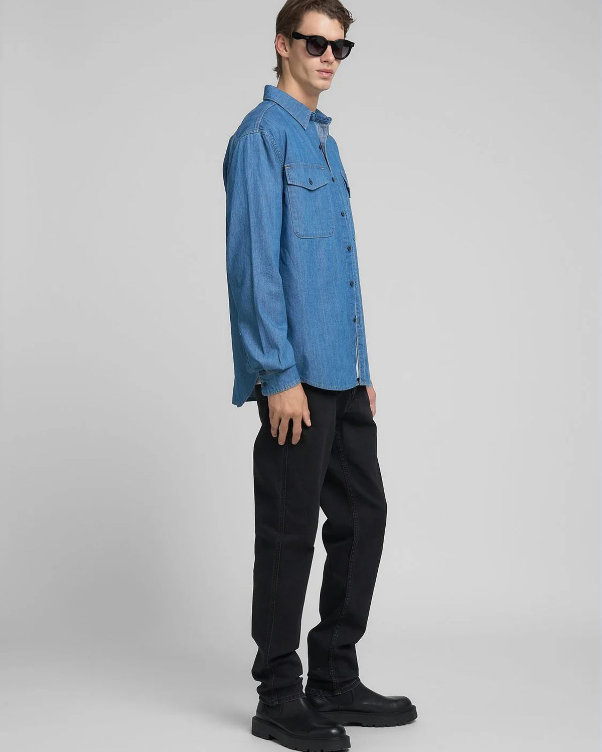 Replay Denim Shirt - Medium Blue