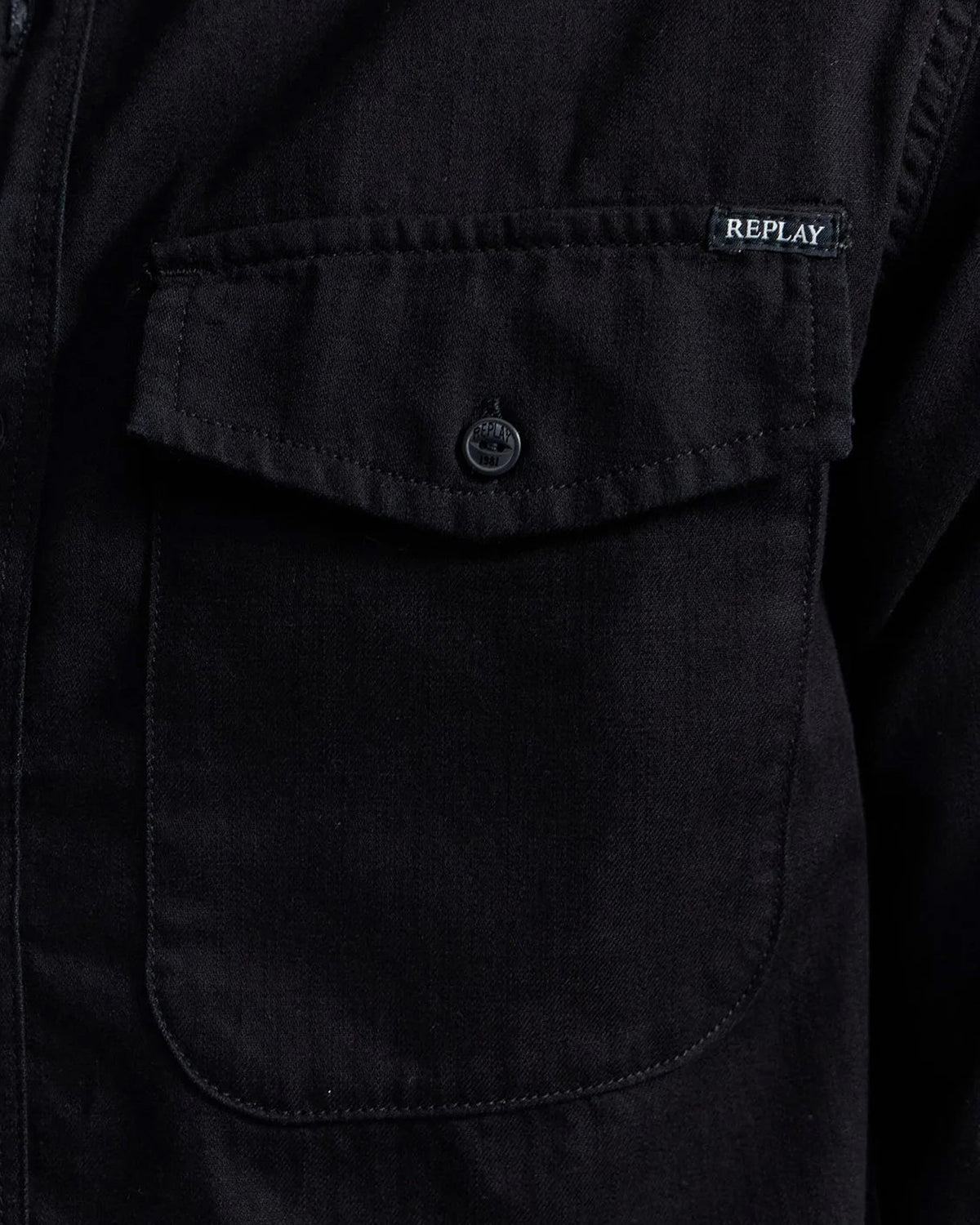 Replay Denim Shirt - Black | Replay Shirts | JEANSTORE