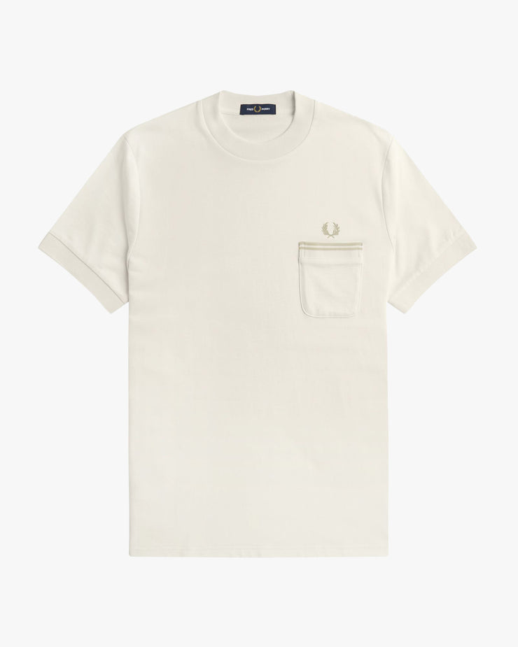 Fred Perry Loopback Jersey Pocket Tee - Ecru