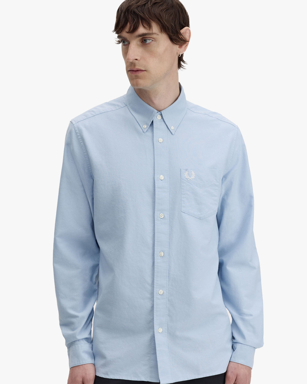 Fred Perry Oxford Shirt - Light Smoke