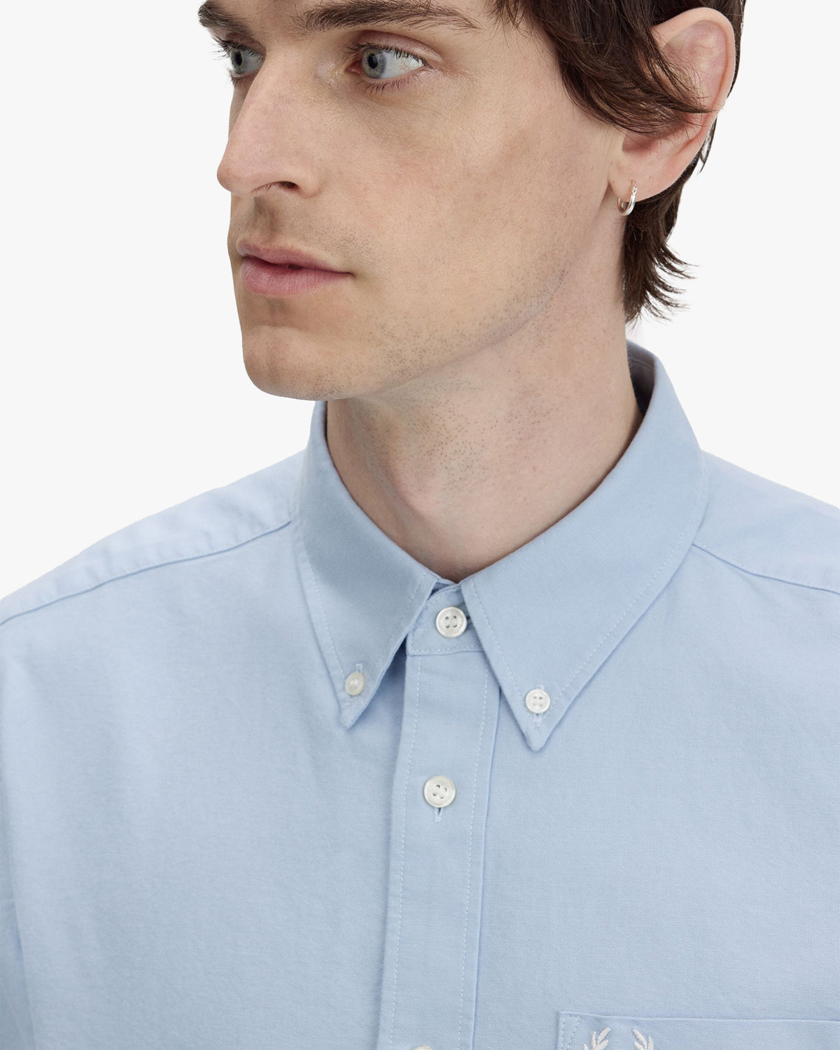 Fred Perry Oxford Shirt - Light Smoke