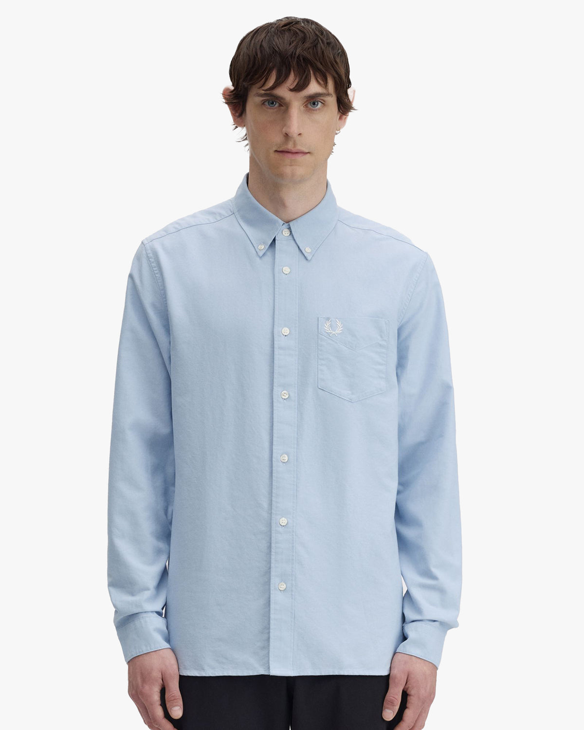 Fred Perry Oxford Shirt - Light Smoke