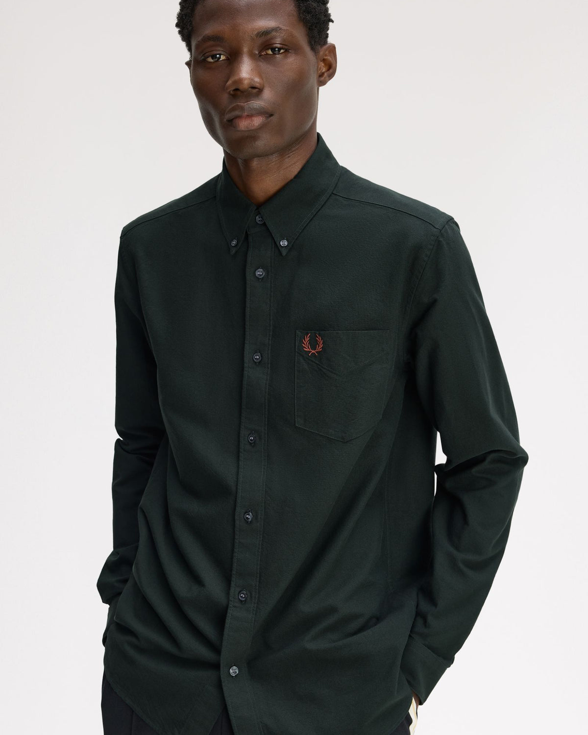 Fred Perry Oxford Shirt - Night Green