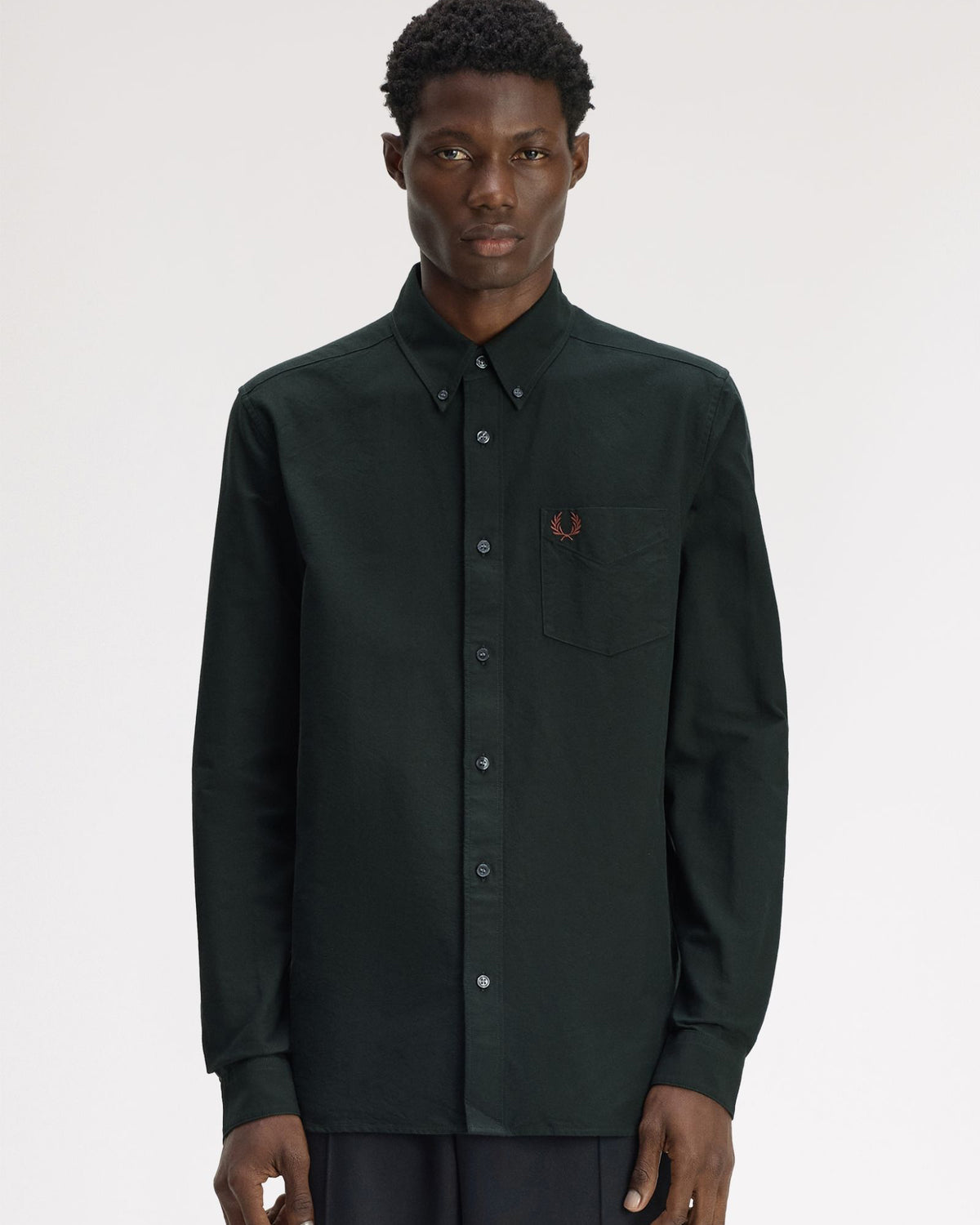 Fred Perry Oxford Shirt - Night Green