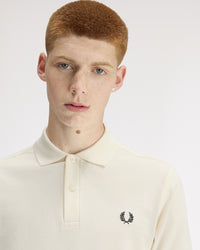 Fred Perry Plain Polo Shirt - Ecru / Grassroots
