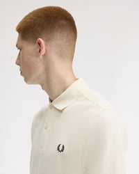 Fred Perry Plain Polo Shirt - Ecru / Grassroots