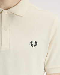 Fred Perry Plain Polo Shirt - Ecru / Grassroots
