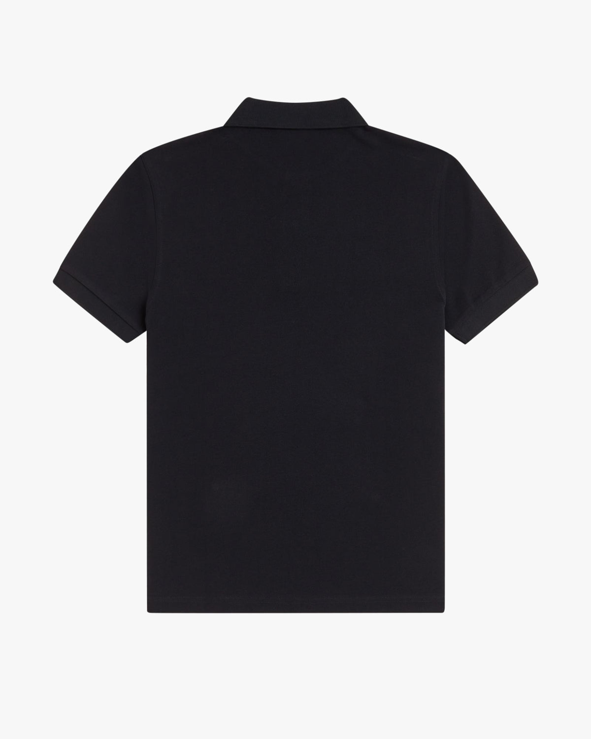 Fred Perry Plain Polo Shirt - Black / Laurel Wreath Green